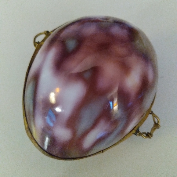 LEOPARD CLAMSHELL TRINKET BOX PURSE - Picture 2 of 2